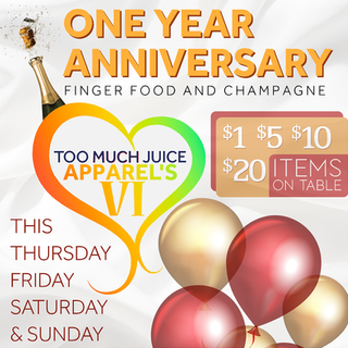Juicey Apparels one year Anniversary designed by lets talk ideas001.png