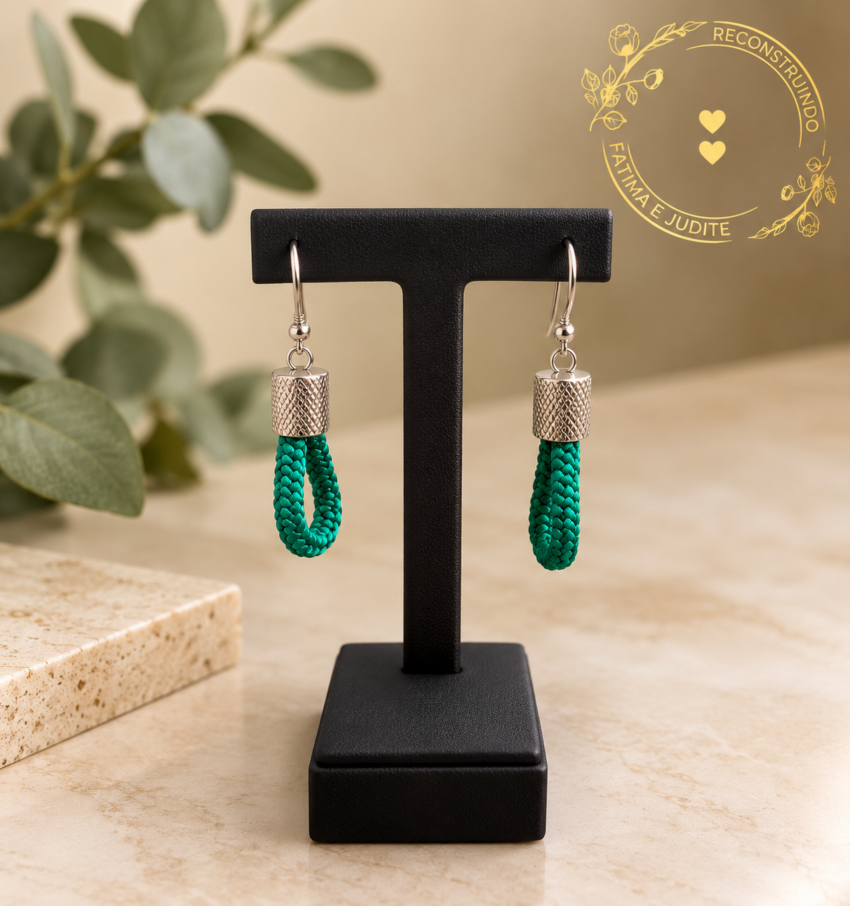 Brinco Anzol Gota –Verde Natureza