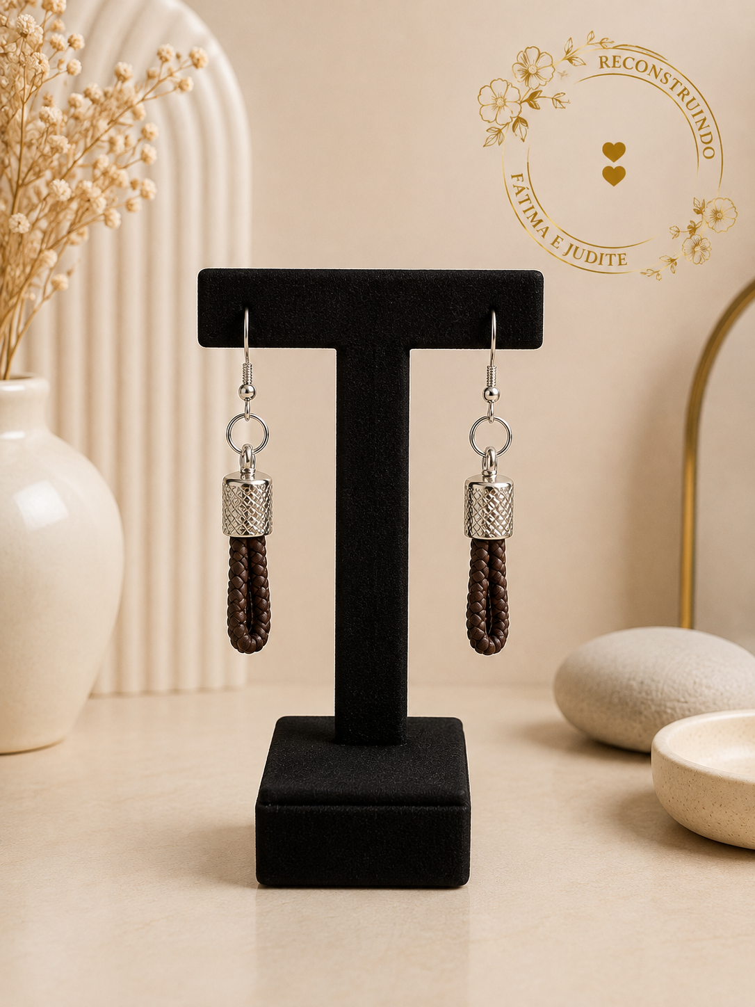 Brinco Anzol Gota –Marrom