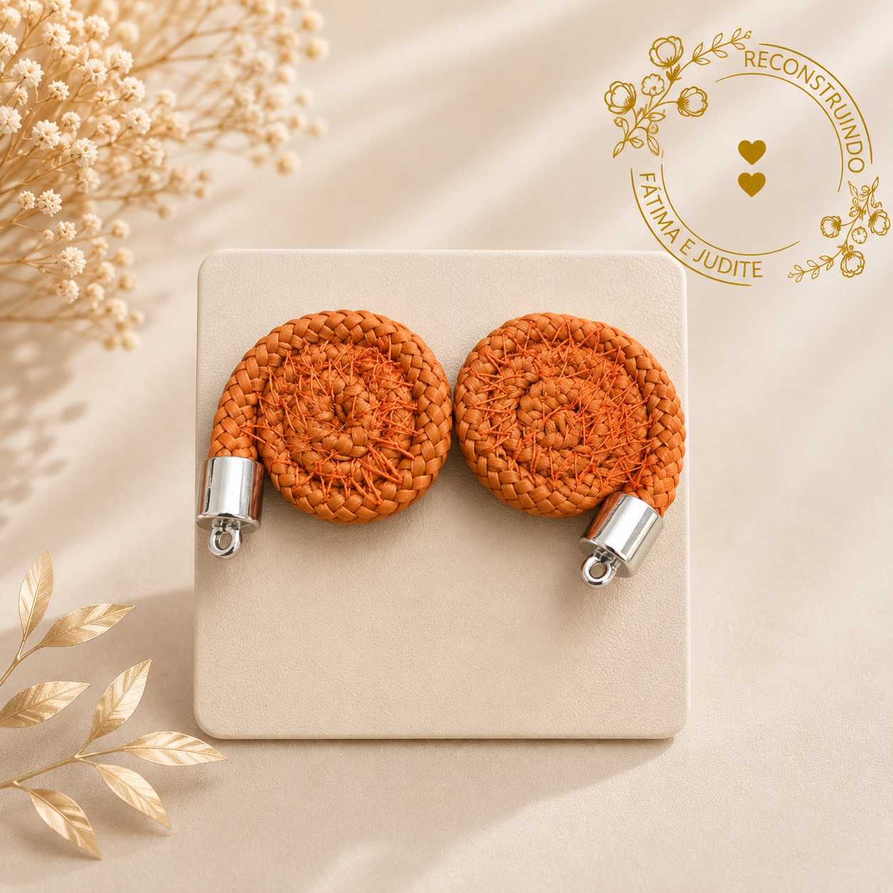 Brinco Espiral – Tarraxa | Terracota