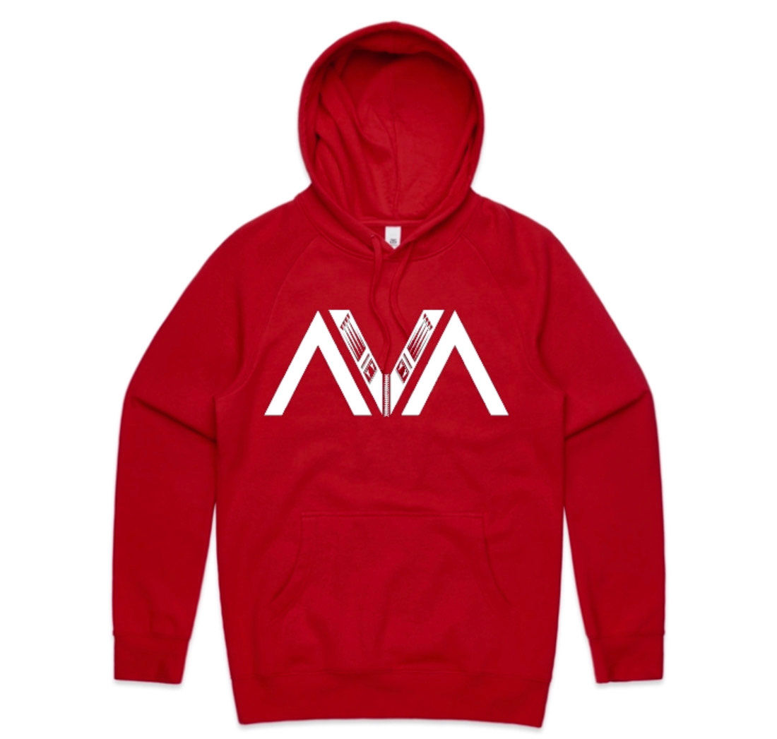 AVA Hoodie - Red/White