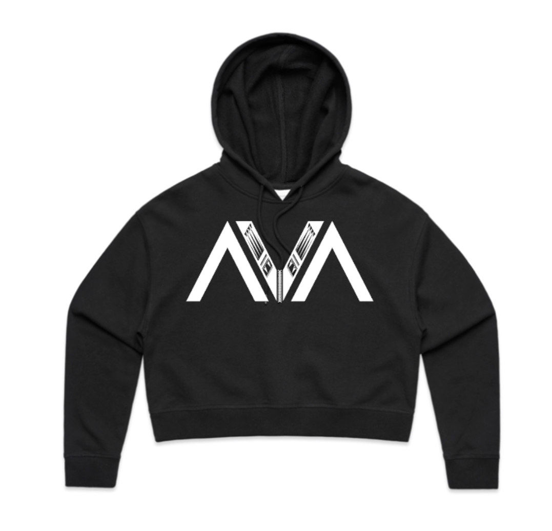 AVA Crop Hood - Black/White