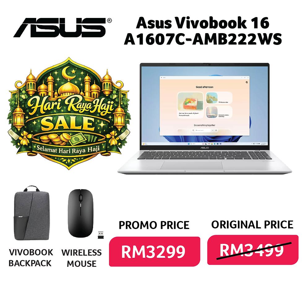 Thumbnail: Asus Vivobook 16 A1607C-AMB222WS/A1607C-AMB223WS U5-225H/ 16GB DDR5/512GB