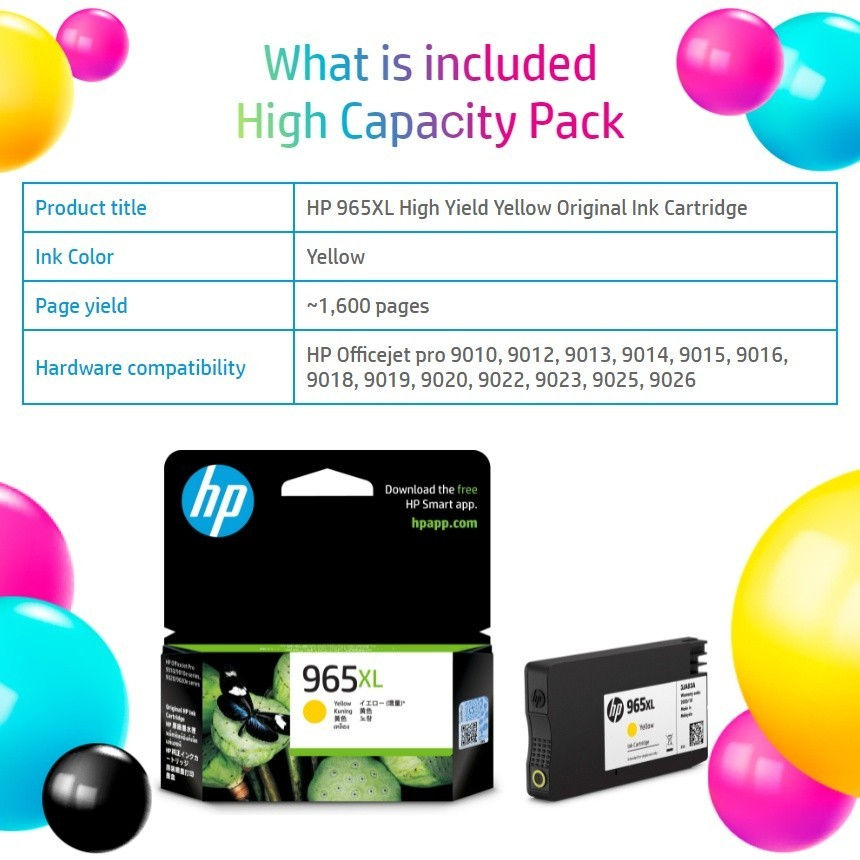 Thumbnail: HP 965XL High Yield Original Ink Cartridge