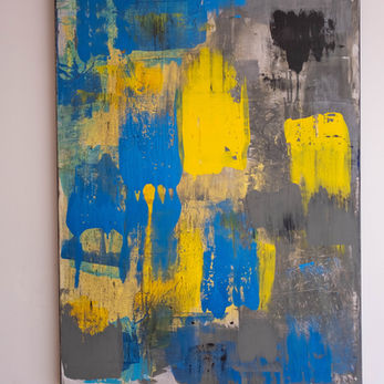 mixed media abstract painting