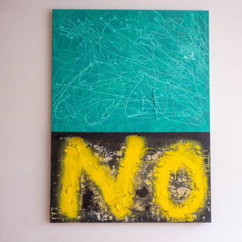 mixed media abstract painting