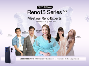 Celebrate The Reno13 Series Arrival with #RenoExperts at Selected OPPO Brand Stores On 11 January 2025! 
