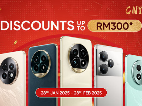 Save Up to RM300 on realme 13 Series 5G and realme 13 Pro Series 5G in Lunar New Year Flash Sale