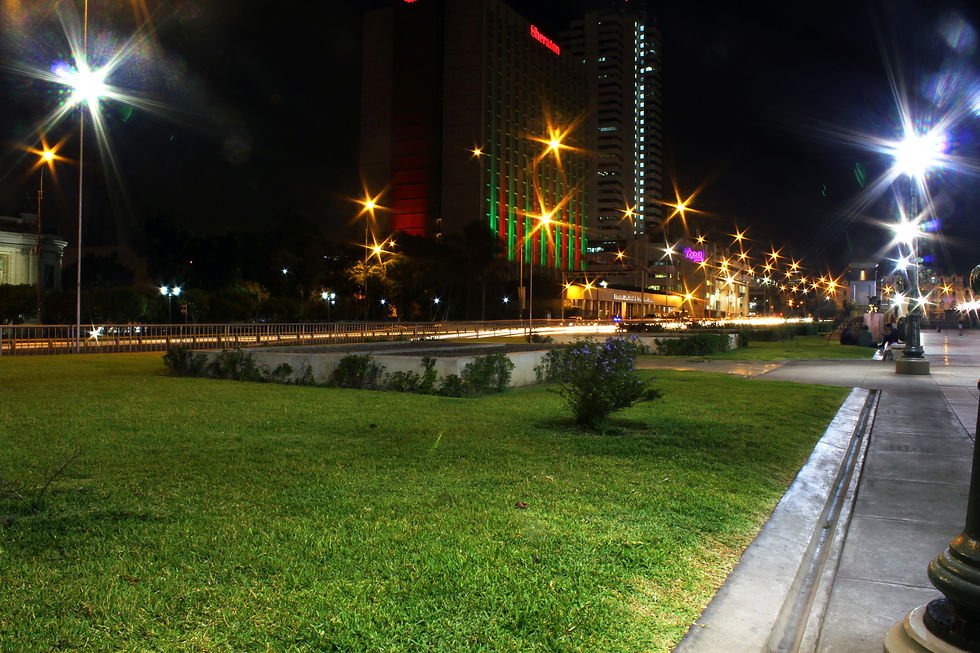 Light painting Hotel sheraton