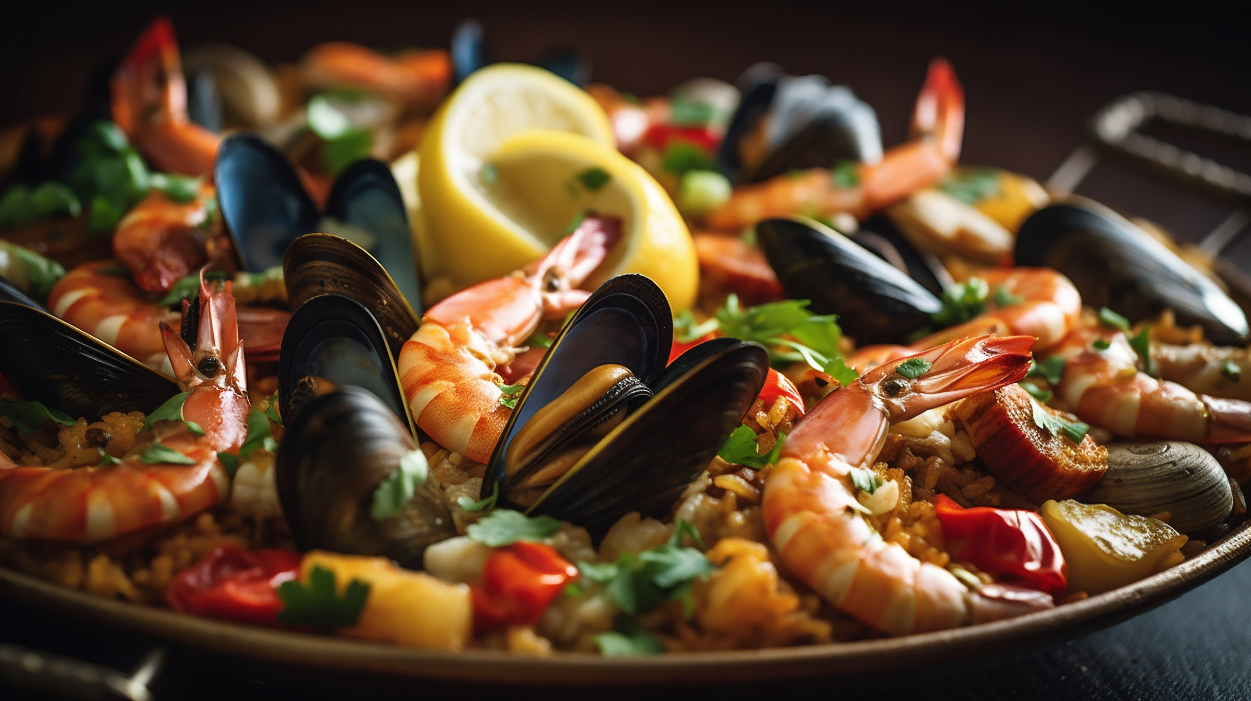 Arranged Food and Objects