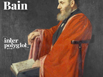 Retrato de Alexander Bain, filósofo, psicólogo y educador escocés del siglo XIX.