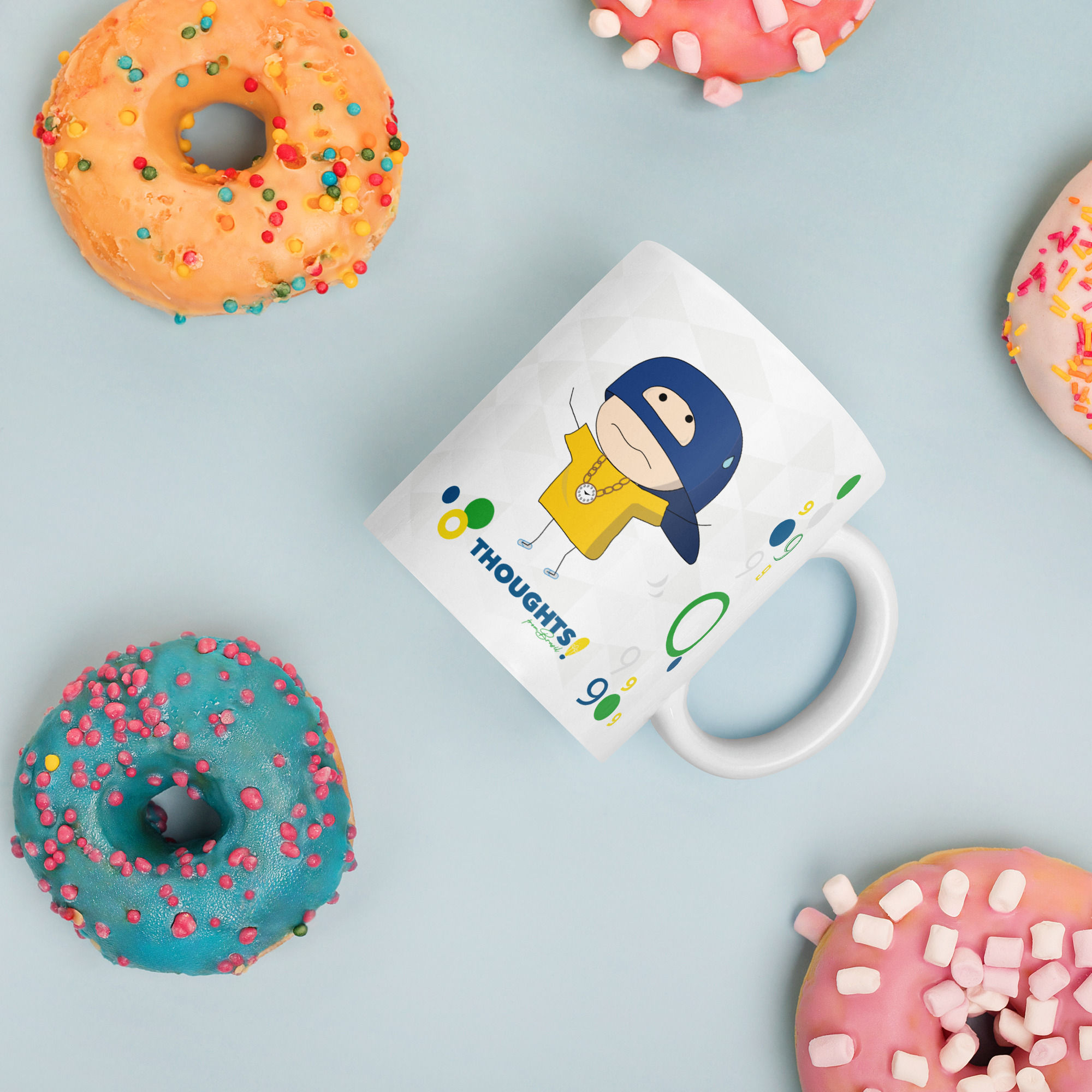 Full of 9 Hours White Glossy Mug