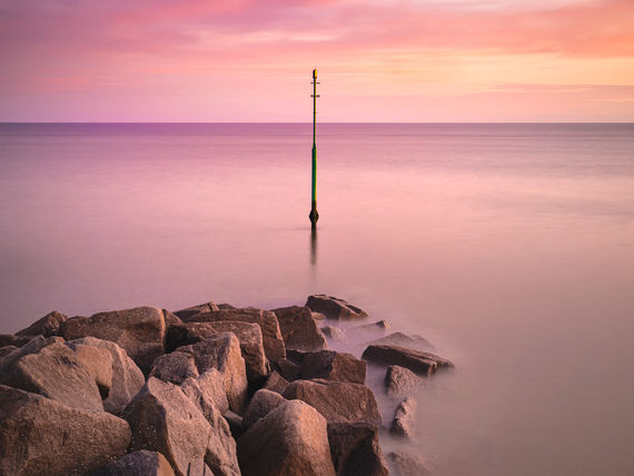Glorious sunset colour at West Bay