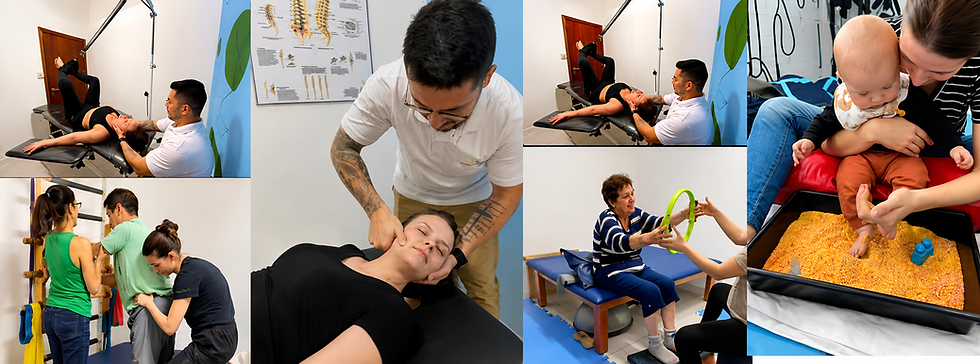 Atendimentos variados de fisioterapia na clinica danletri