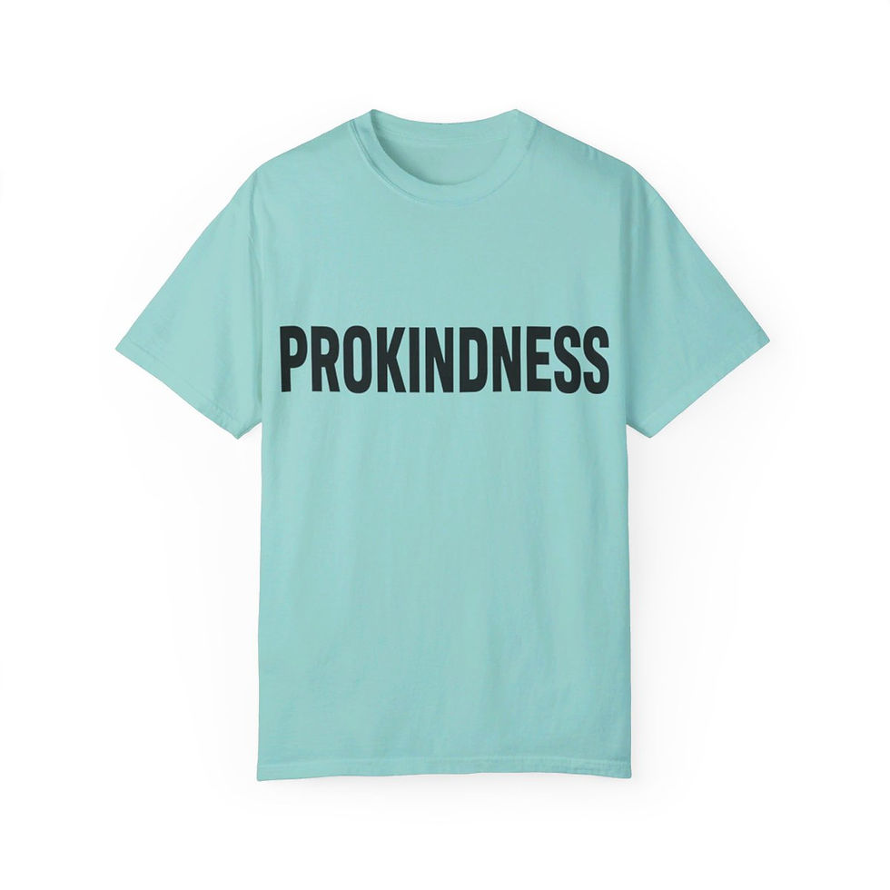 Thumbnail: ProKindness Live Well Live Whole (TM) Unisex Garment-Dyed T-shirt