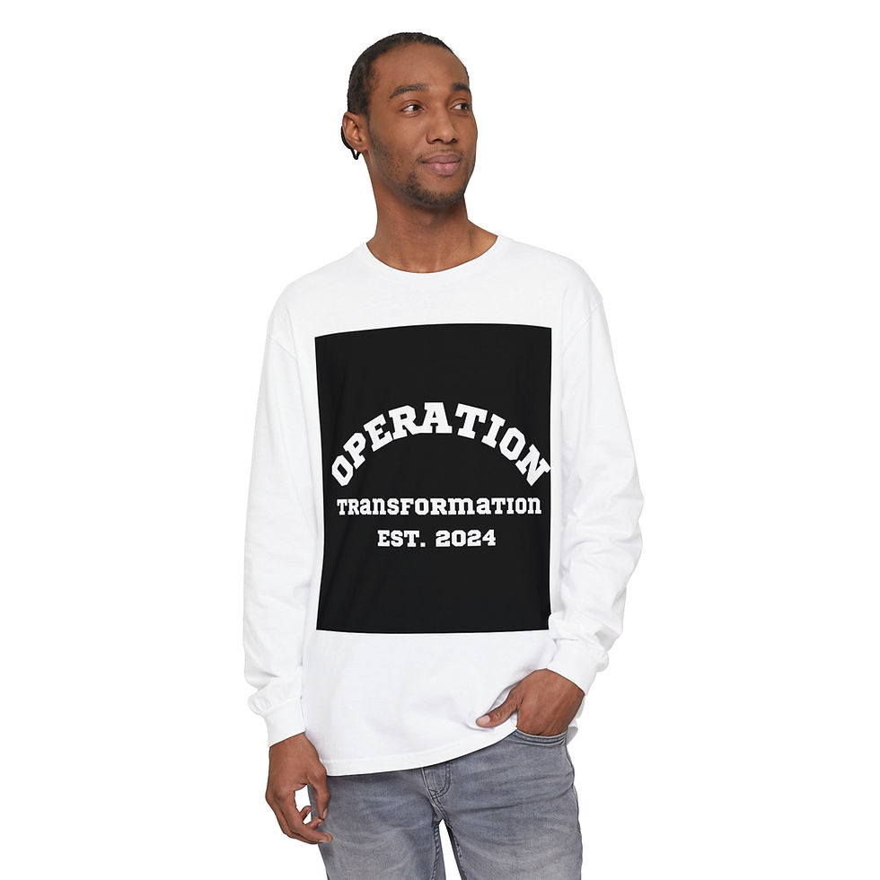 Thumbnail: Operation Transformation Live Well Live Whole (TM) Unisex Long Sleeve T-Shirt