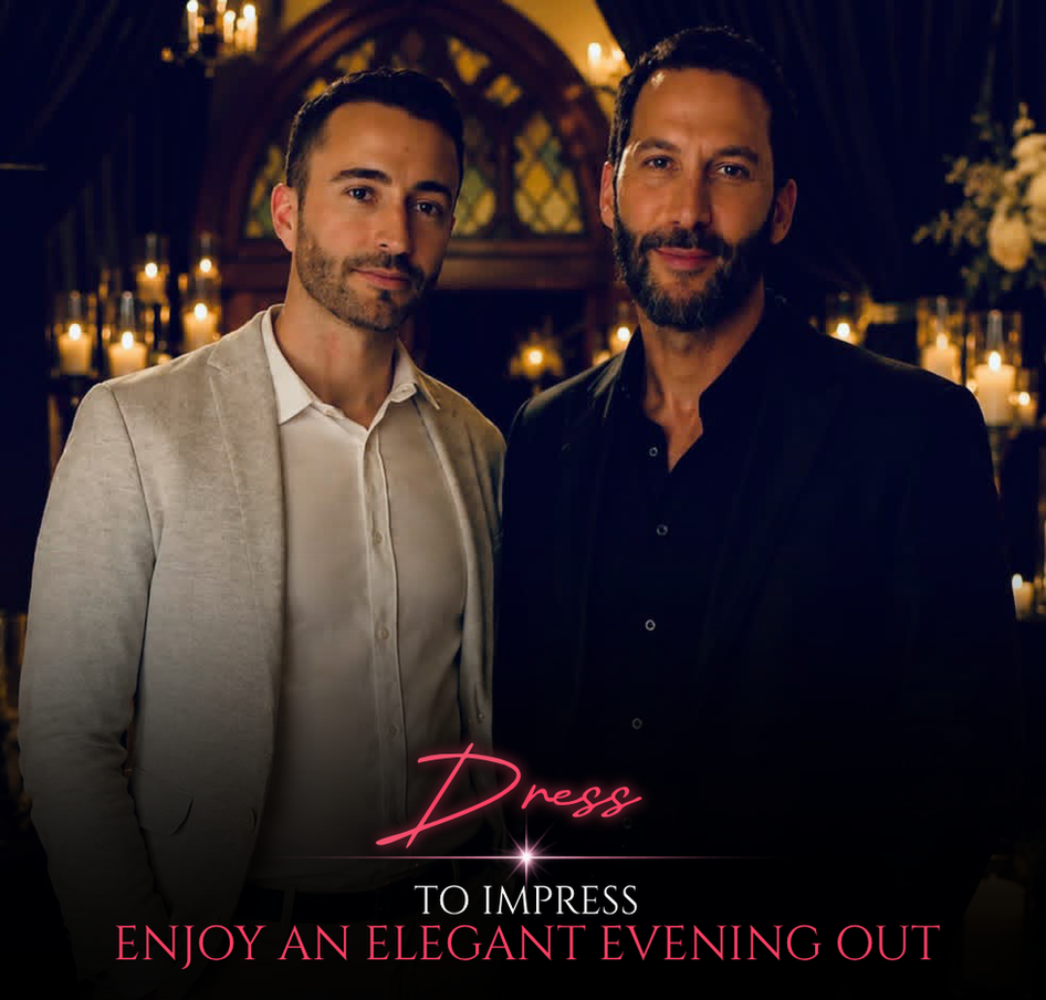 Two men dressed elegantly