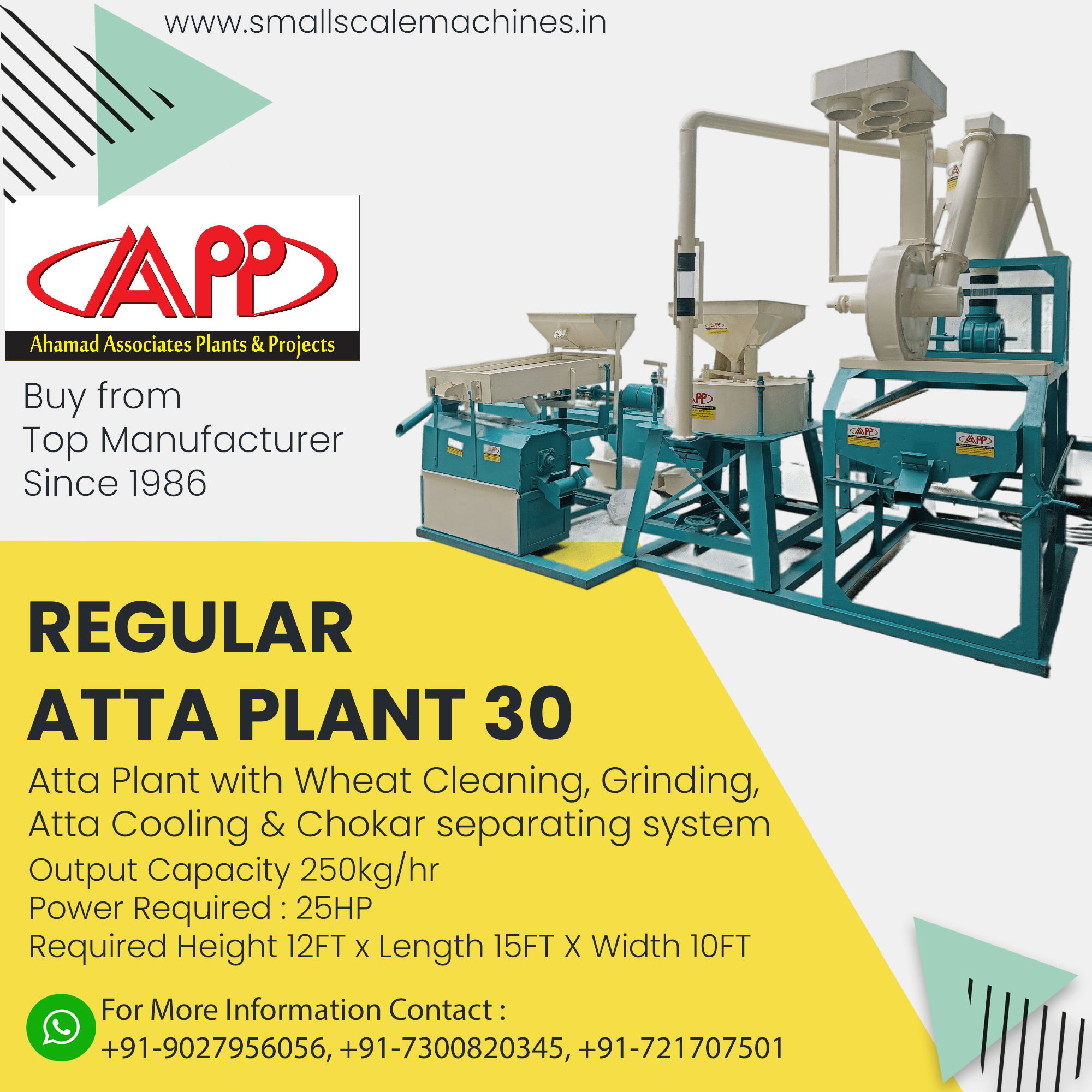 Countershaft Model Regular Series Atta Chakki Plants -RAPC 30