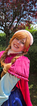 La princesse Anna lors d'une animation d'anniversaire