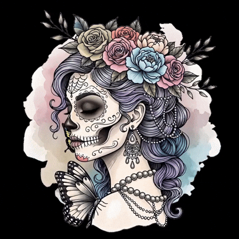 Day Of The Dead Beauty GIF.gif