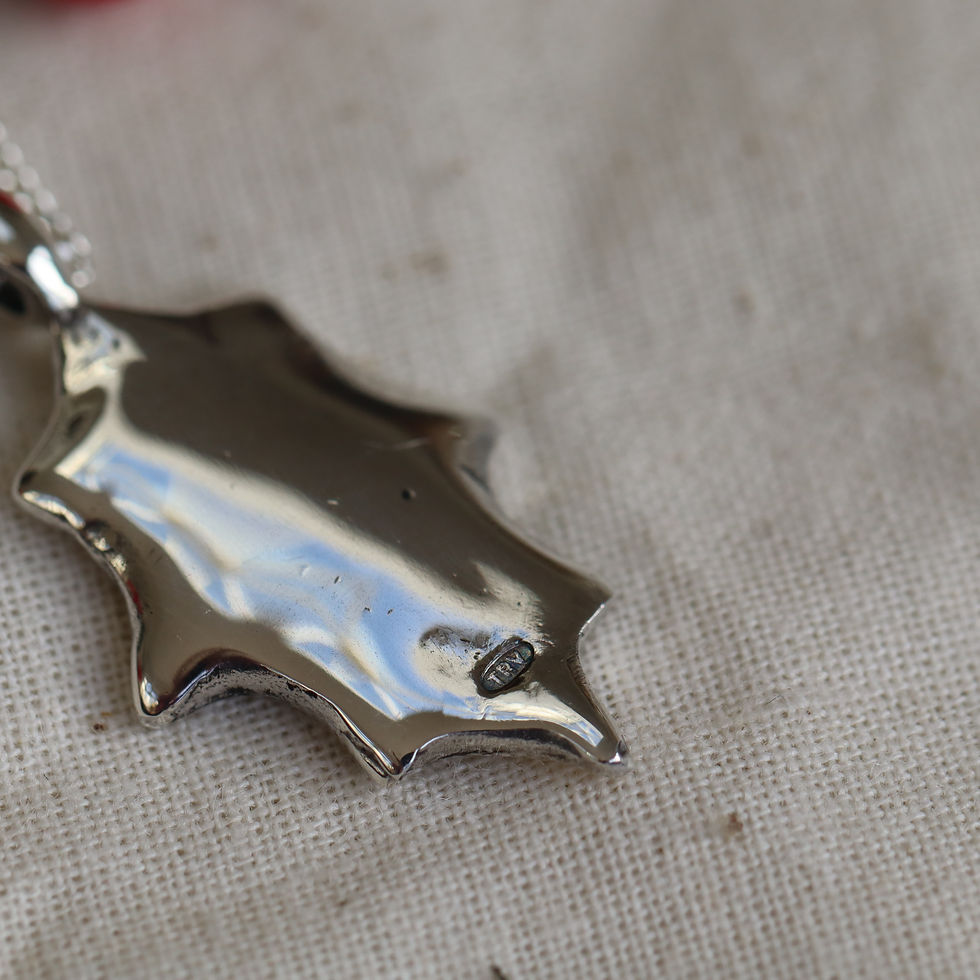 Thumbnail: The Holly Leaf Necklace Silver 