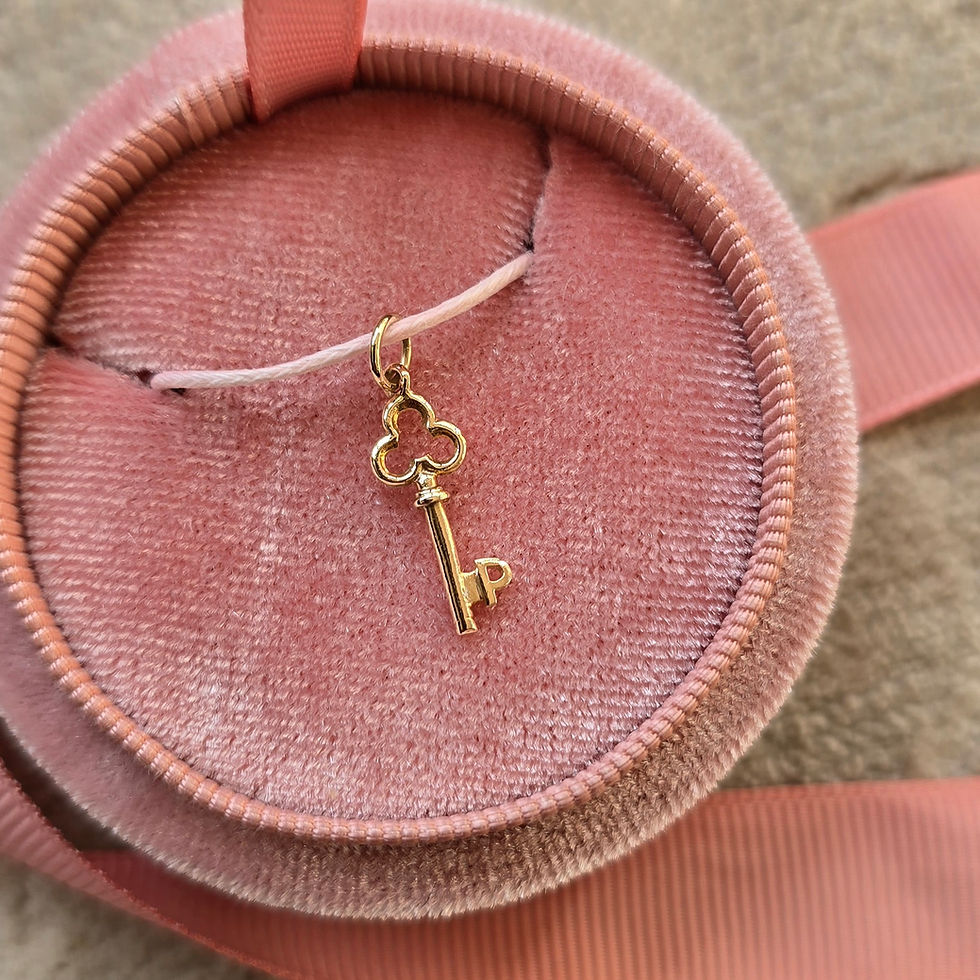 Vintage 9ct Gold Initial Charm Letter P