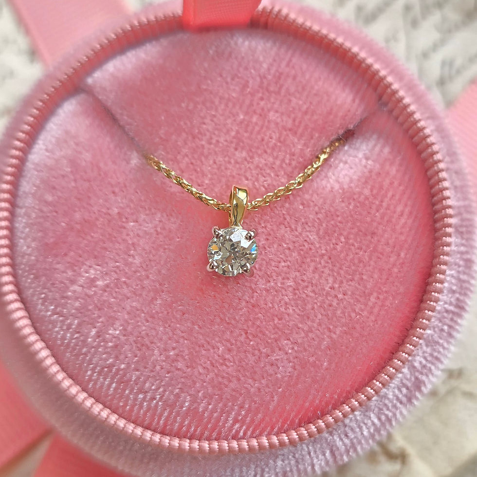 Antique Old Mine Cut Diamond Pendant 