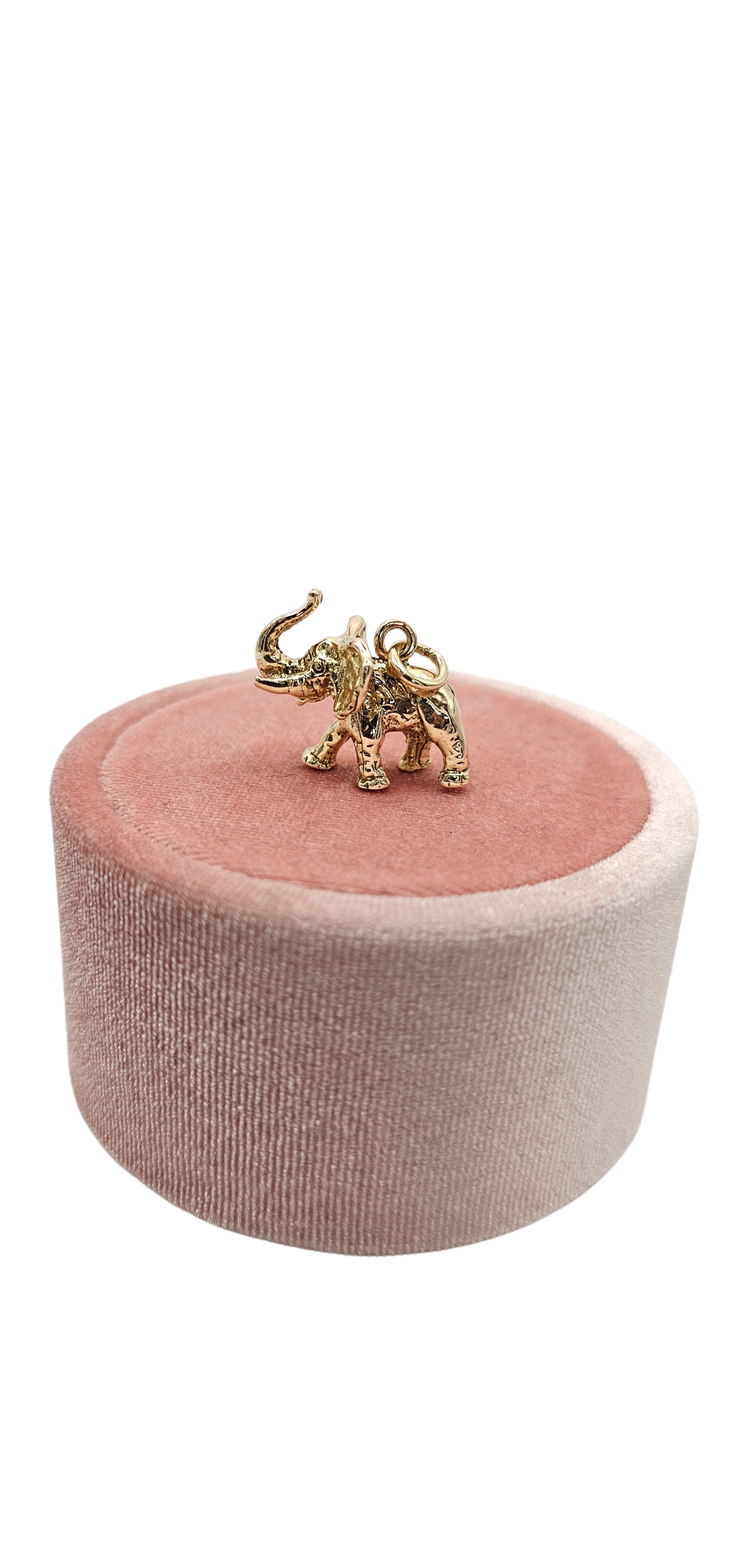 Vintage 9ct Gold Solid Elephant Charm 