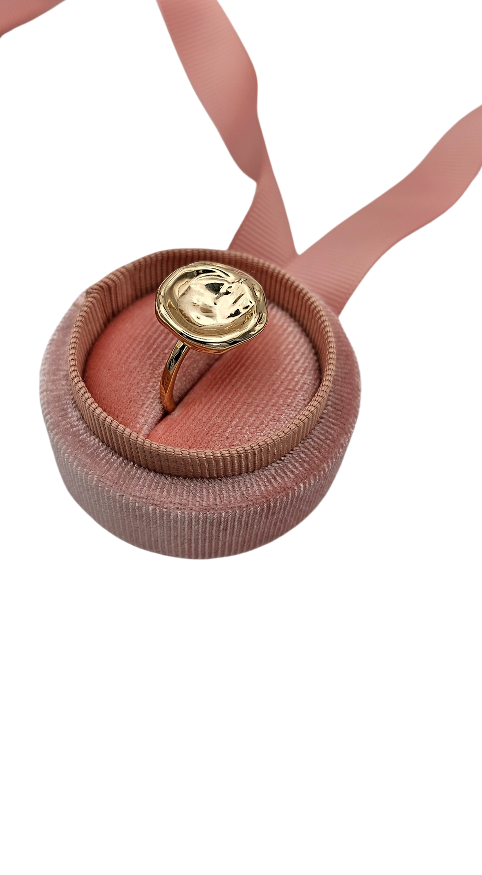 Thumbnail: Wave 2- Handmade Recycled 9ct Gold Watercast Ring 