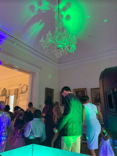 A fun Dance Party at Society Hall in downtown Charleston near 4 corners of law off of Calhoun Street.  This was a wedding reception that was completely outdoors and still had fun!