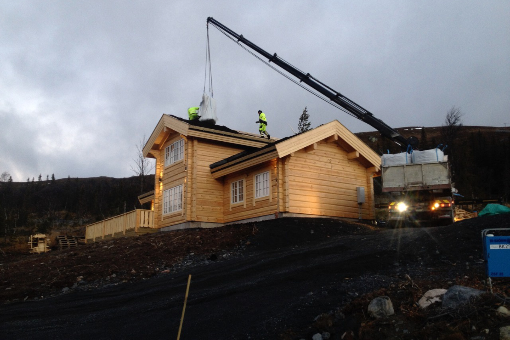 Example of cabin that can be built on the plots in Kyrtjønn