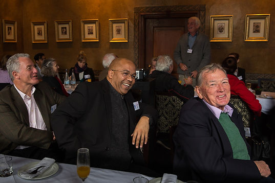 Rainier, Carlo and Allan listening to our chairmanTerry Murphy