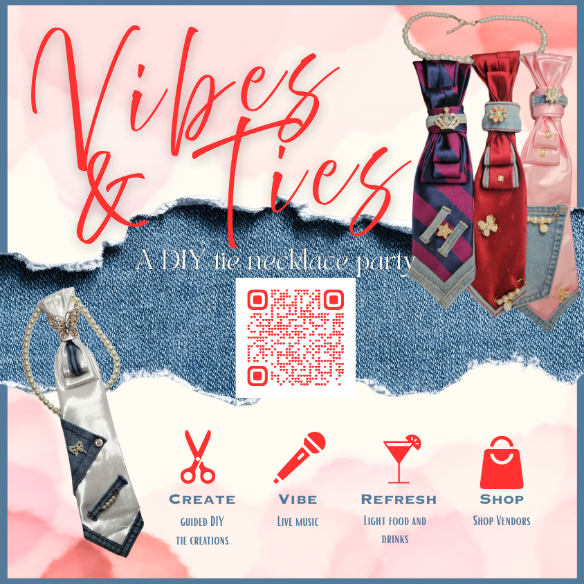 Vibes and Ties: DIY Tie Necklace Party