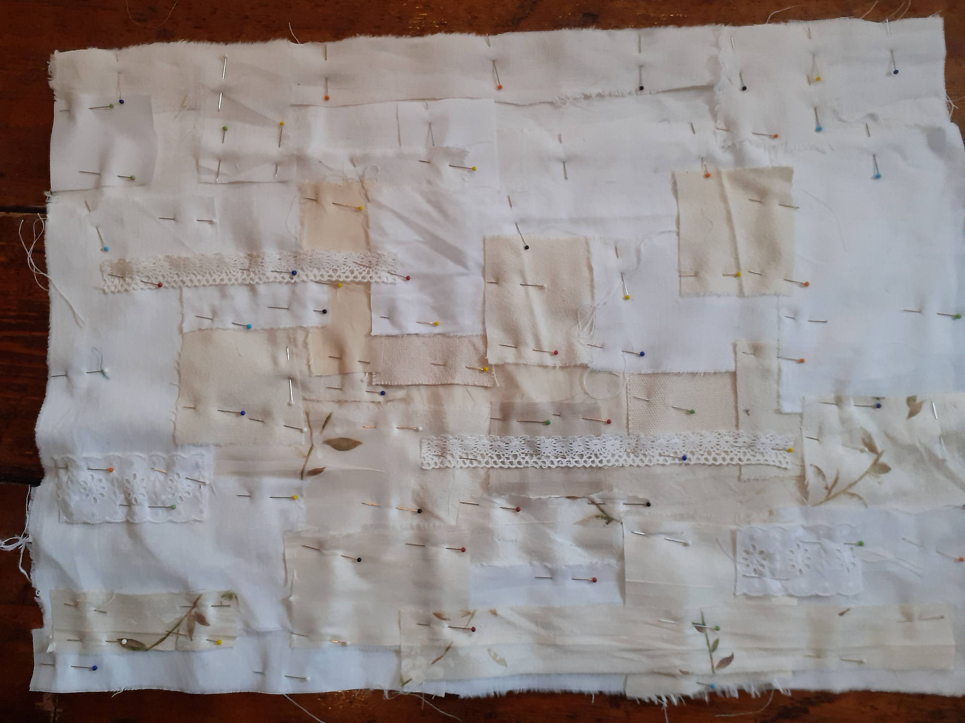 Fabric Collage Base, Cotswold House, Sue Bateman Textiles