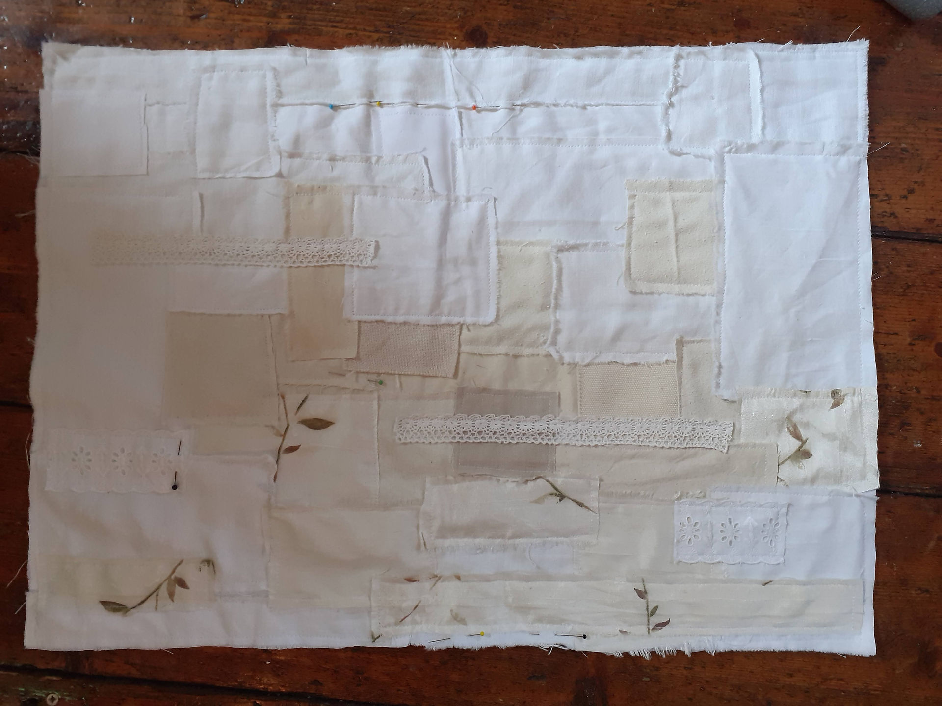 Fabric Collage Base, Cotswold House, Sue Bateman Textiles