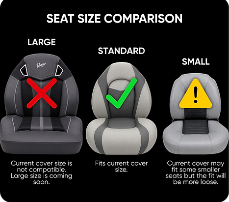 Seat size comparison
