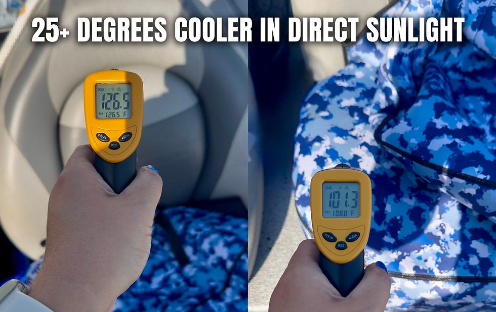 Thumbnail: PAIR: Fitted, Neoprene Boat Seat Cover ━ Secure Fit That Stays in Place