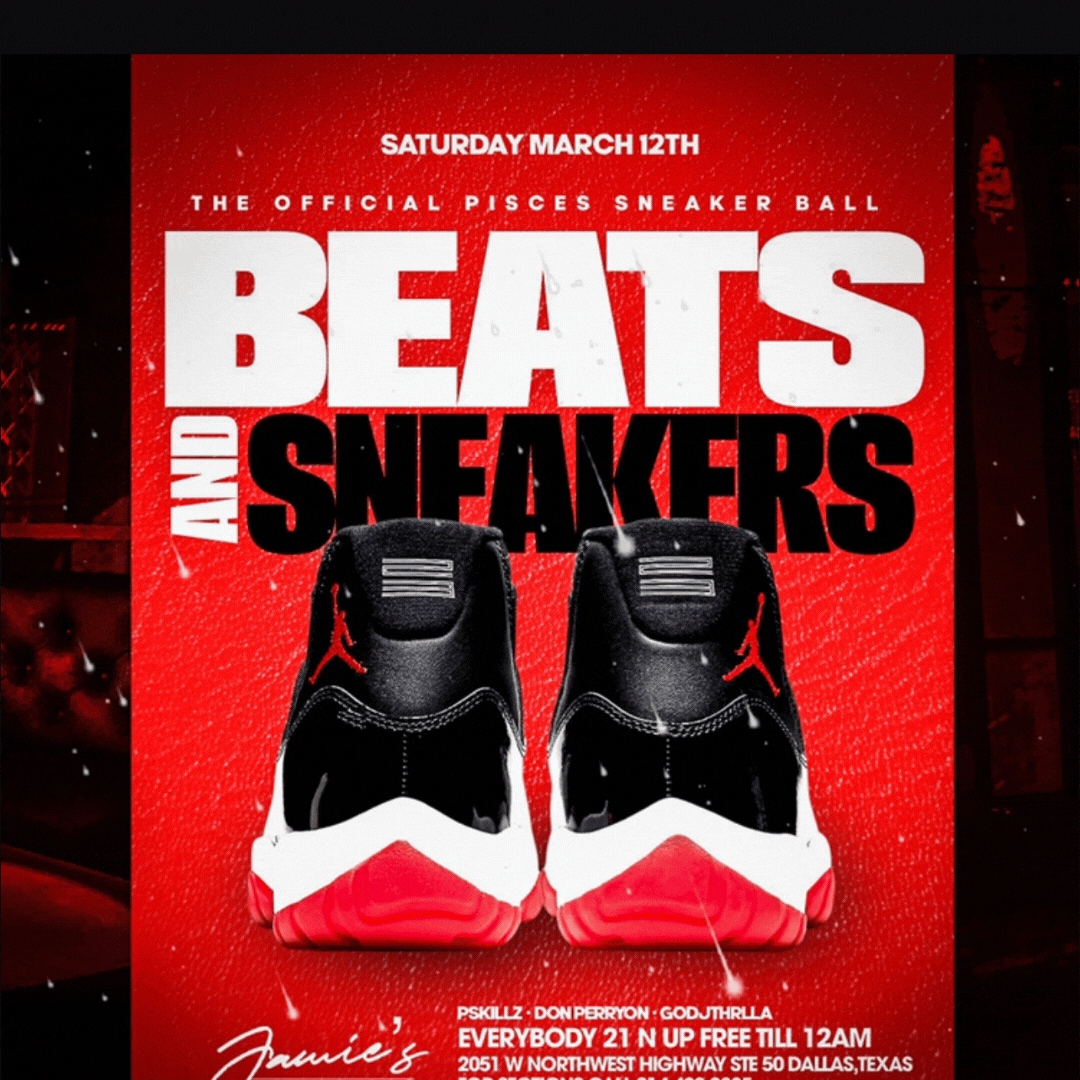 Jamie's Saturdays: March 12th (Beats & Sneakers)