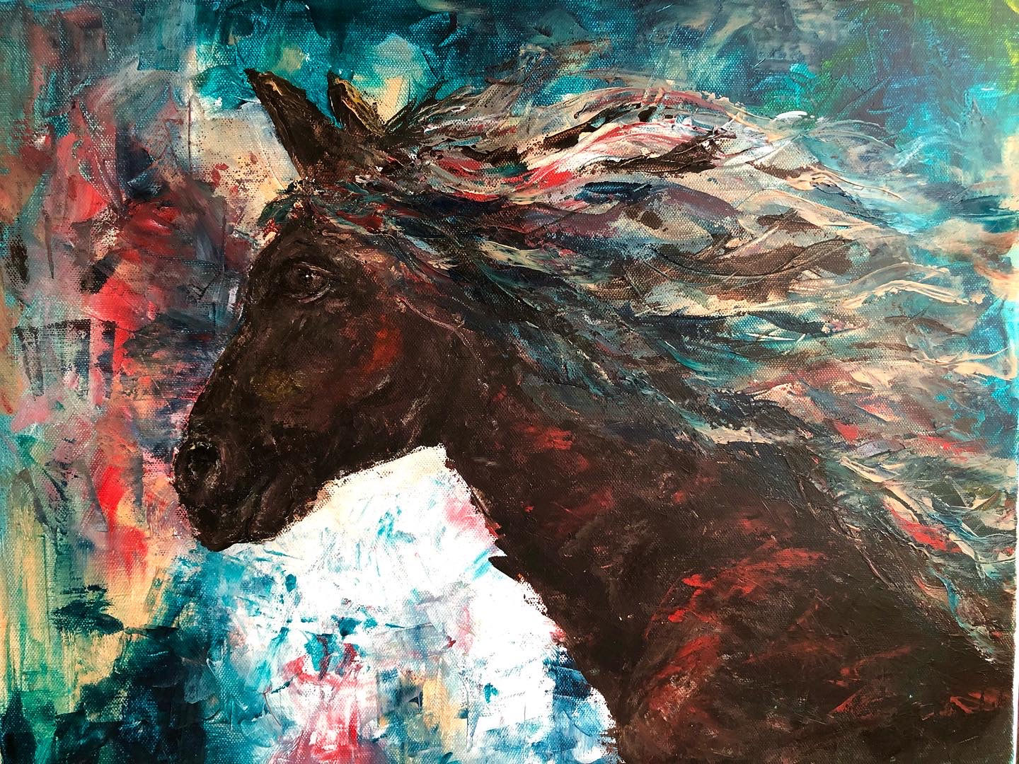 SOLD - ‘Freedom’ original acrylic painting on canvas
