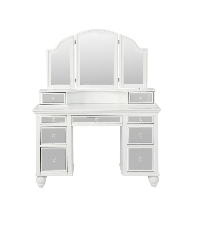 Thumbnail: White/Beige 2pc Vanity Set