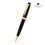 Thumbnail: Cross Bailey Light™ Polished Black Resin and Gold Tone Ballpoint Pen (Blue Ink)