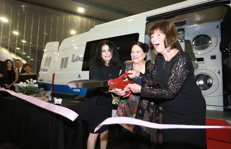 The unveiling of the “Loads Of Hope” Mobile Laundry Van