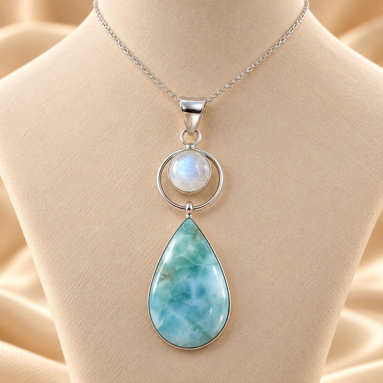 Larimar Pendant for Family Healing | Sanskritii Sethi Global