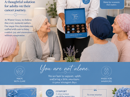 Winter Grace Free Chocolate is providing a solution for those who are fighting Cancer.