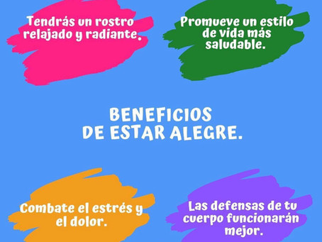 La alegría no es más que saber disfrutar de las cosas simples y sencillas que nos ofrece la vida.