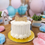 Thumbnail: Rustic Gender Reveal 4 Inch Dog Cake