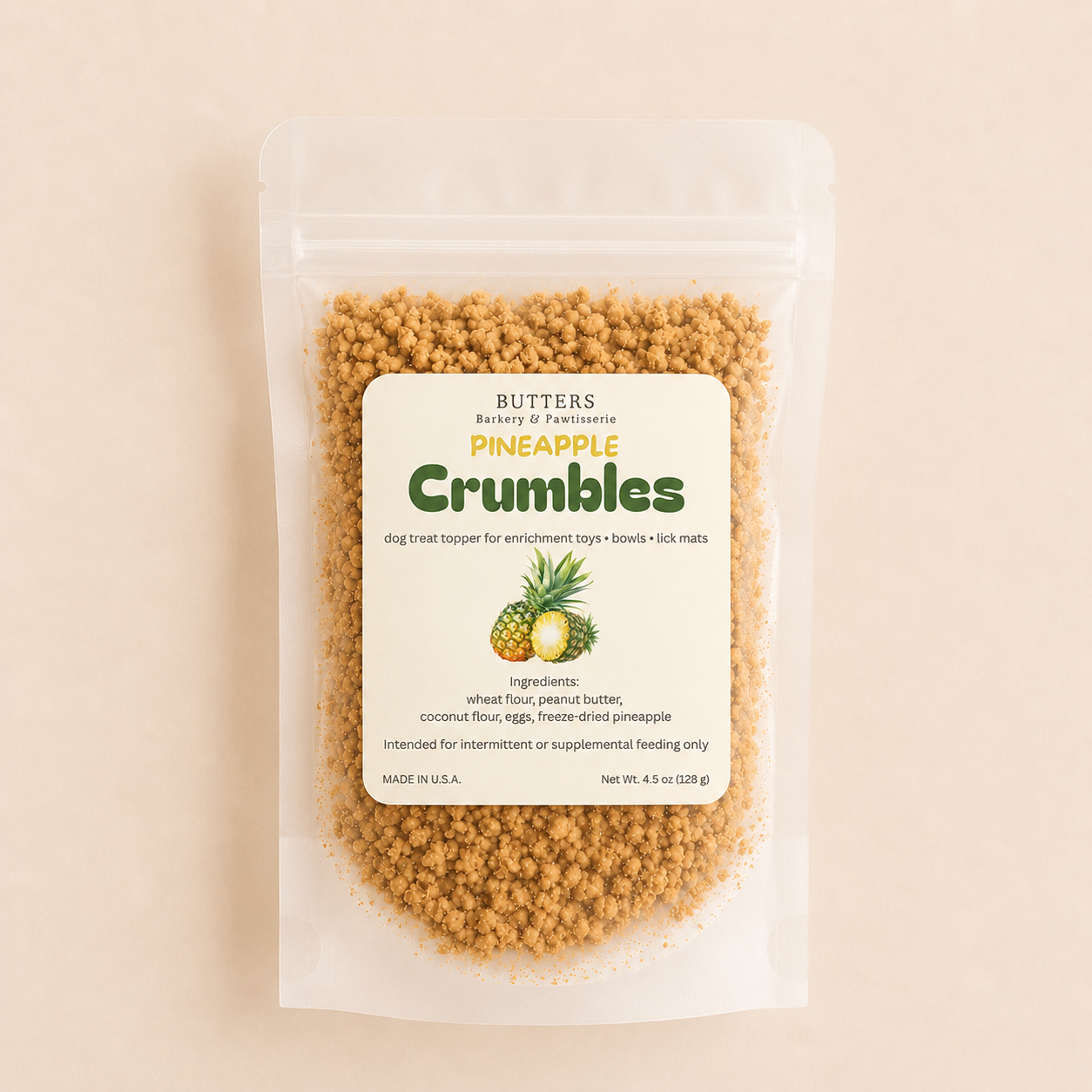 Pineapple Cookie Crumbles Meal Topper