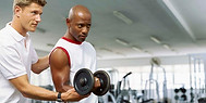 seduta con personal trainer, due ragazzi