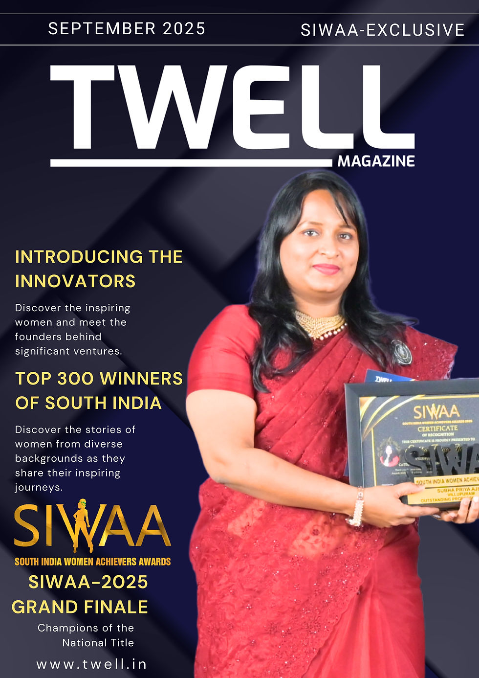 Subha Priya Ajee, Twell Magazine, SIWAA