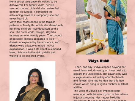 Vidya Hubli's Story of Bravery and Success: A Symphony of Self-Discovery